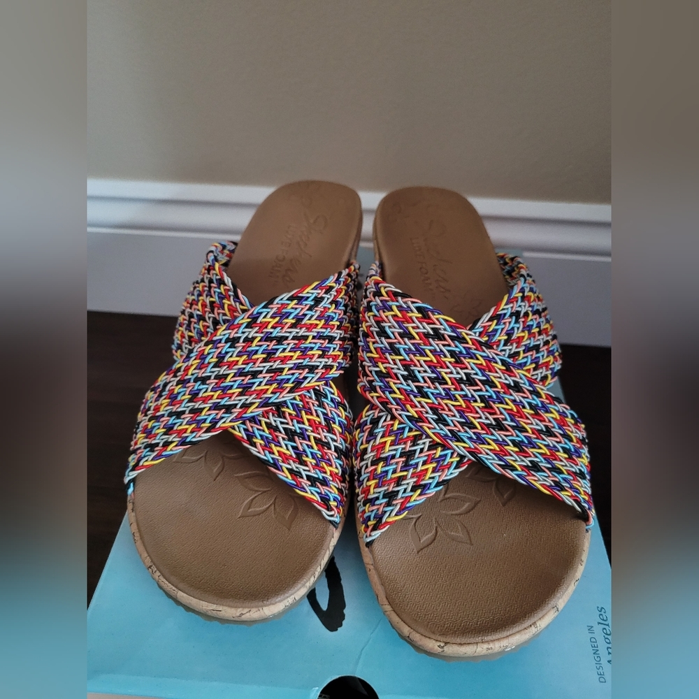 Skechers Wedge Sandal Multi Size 9